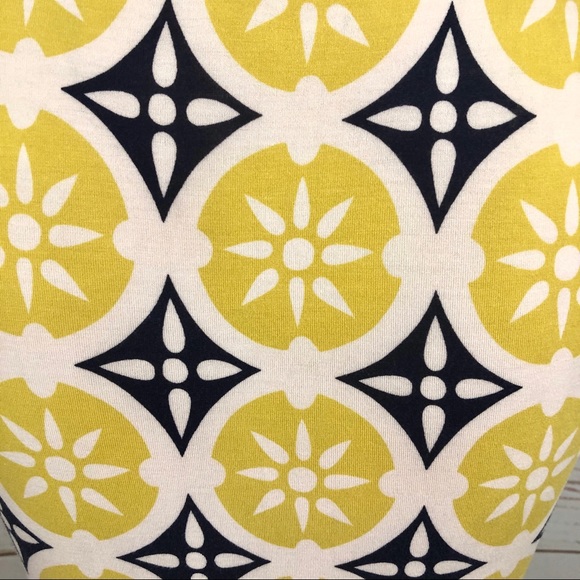 Boden Mod Lemon Print Geometric Print Dress - Picture 7 of 8